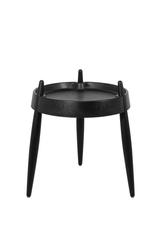 Tavolino 40 x 47 cm Liolà Nero Frassino Nero - Zafferano