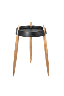 Tavolino 40 x 67 cm Liolà Nero Frassino Naturale - Zafferano