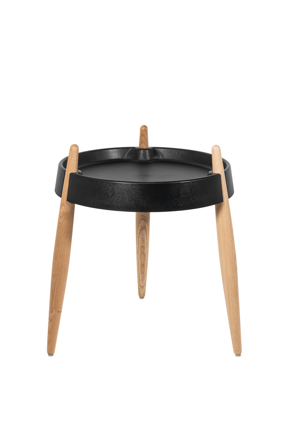 Tavolino 40 x 47 cm Liolà Nero Frassino Naturale - Zafferano