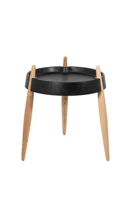 Tavolino 40 x 47 cm Liolà Nero Frassino Naturale - Zafferano