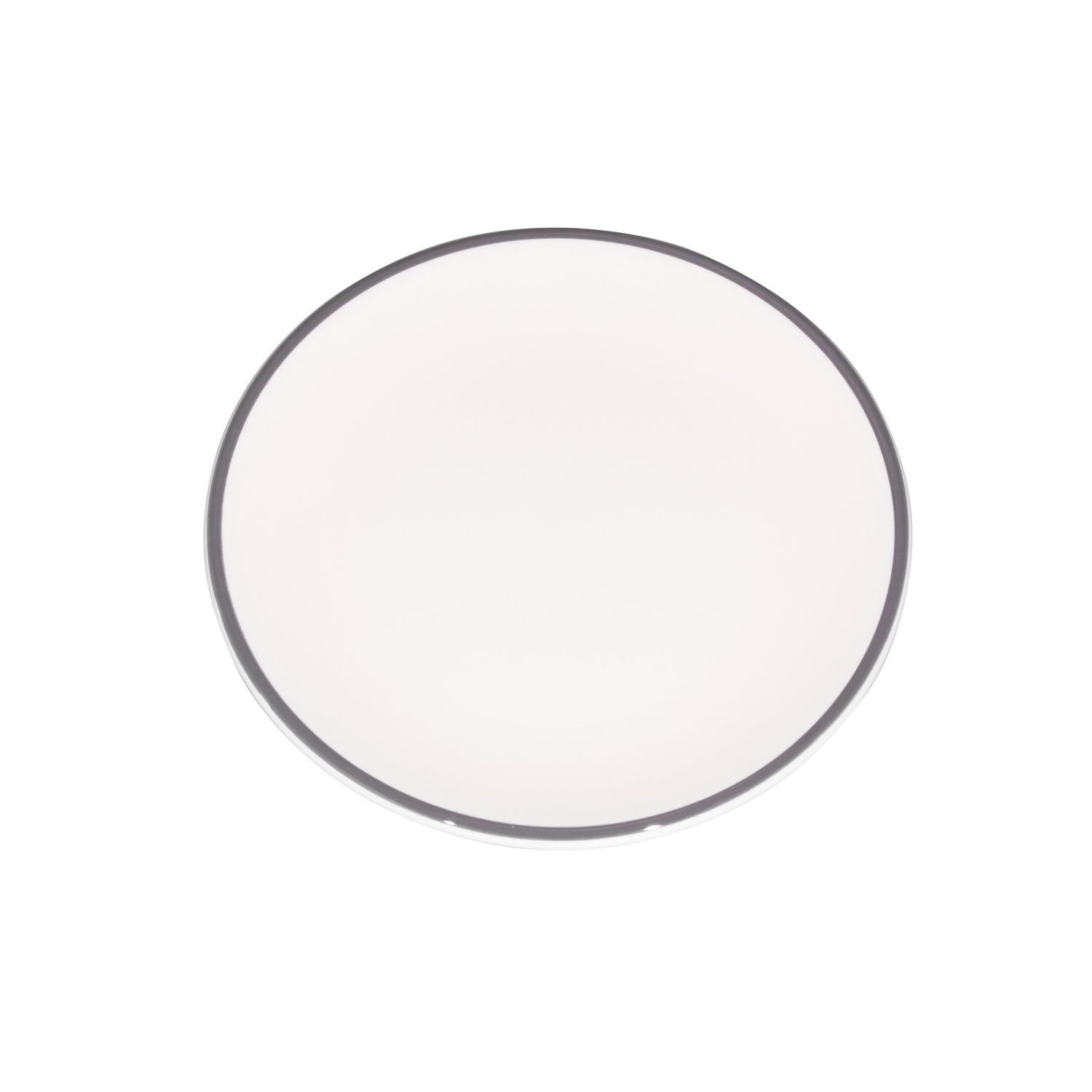 Piatto Lido Rim Grigio 21 cm - Zafferano