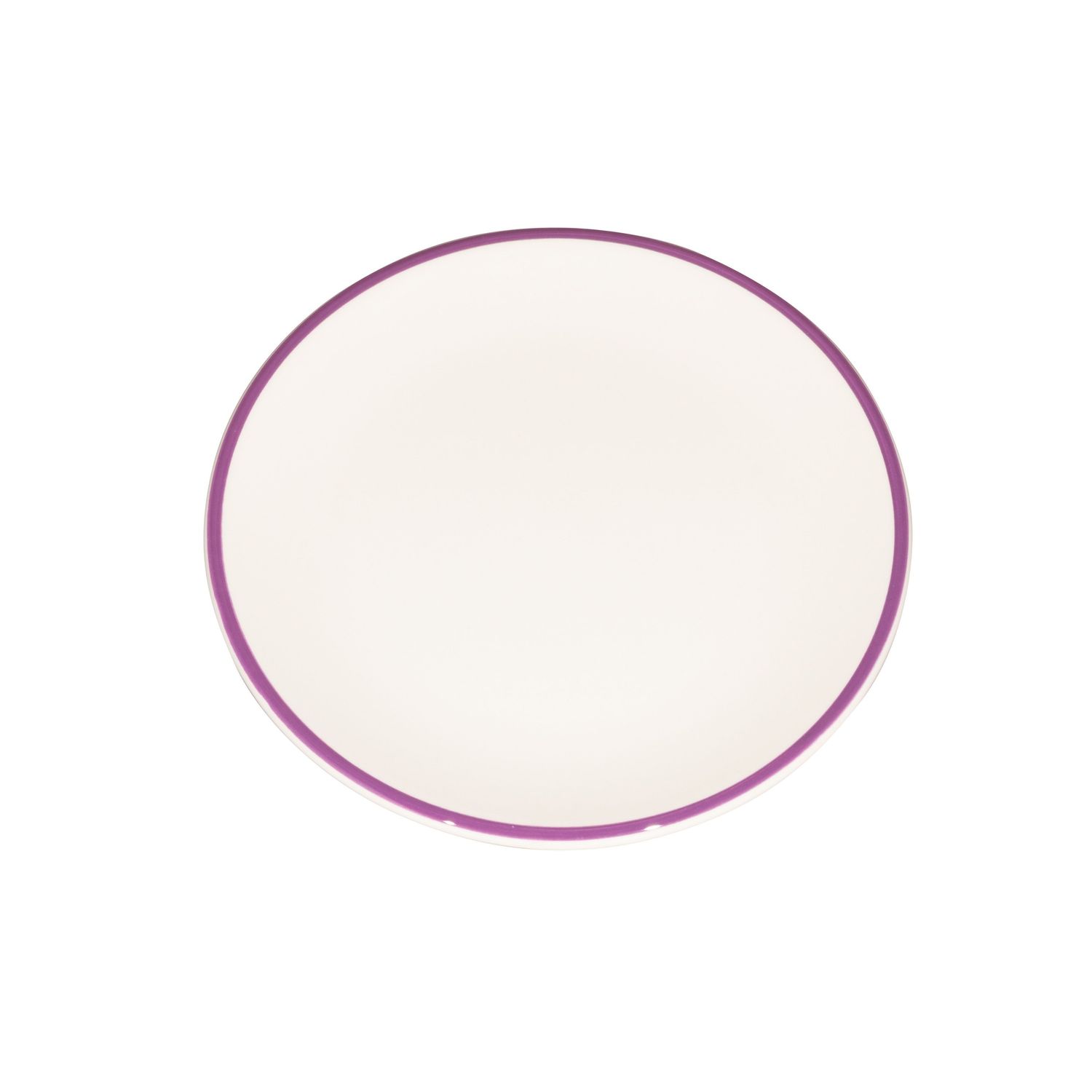 Piatto Lido Rim Viola 21 cm - Zafferano
