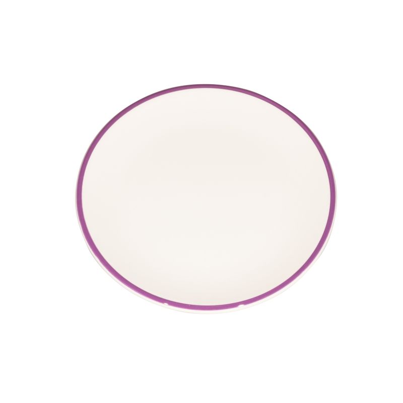 Piatto Lido Rim Viola 21 cm - Zafferano