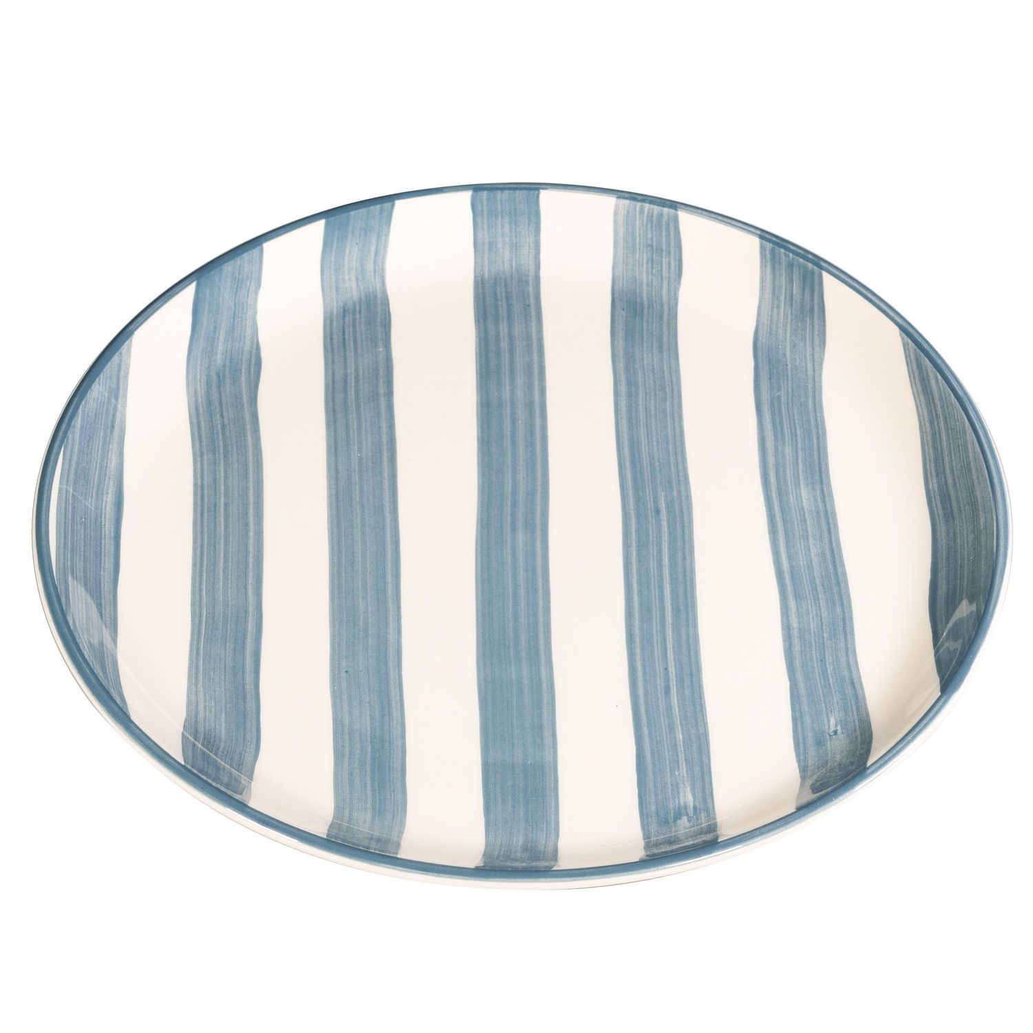 Piatto Lido Righe Grigio 21 cm - Zafferano