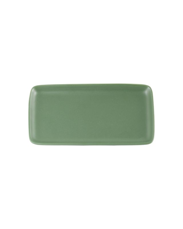 Piatto rettangolare Levante Verde Oliva 13 x 33,9 cm - Zafferano