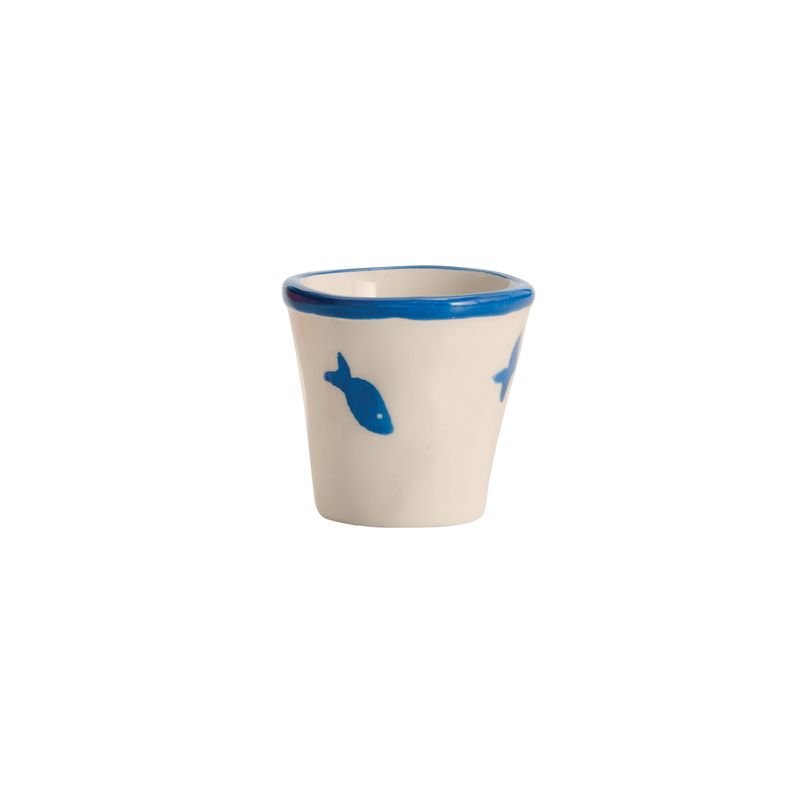 Bicchierini 7 cl Lido Fish Azzurro - Zafferano