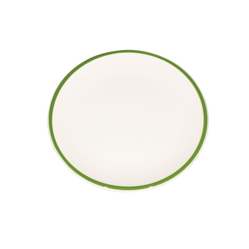 Piatto Lido Rim Verde 21 cm - Zafferano