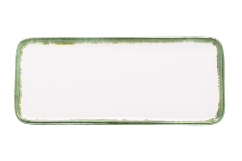 Piatto rettangolare Petit Verde Avocado 11,5 x 26,5 cm - Zafferano