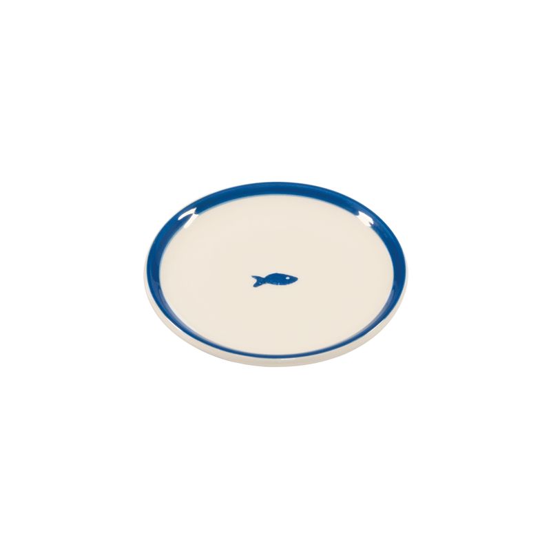 Piattino Lido Fish Azzurro 13 cm - Zafferano