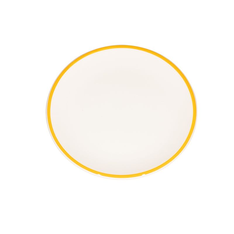 Piatto Lido Rim Giallo 21 cm - Zafferano