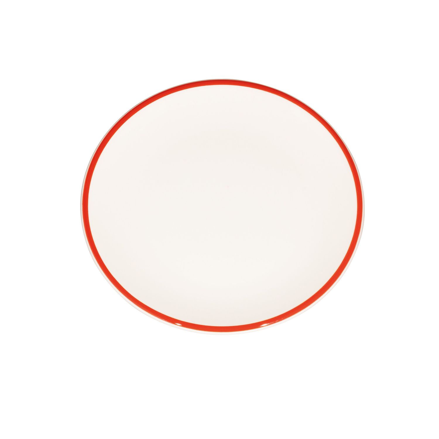 Piatto Lido Rim Rosso 21 cm - Zafferano