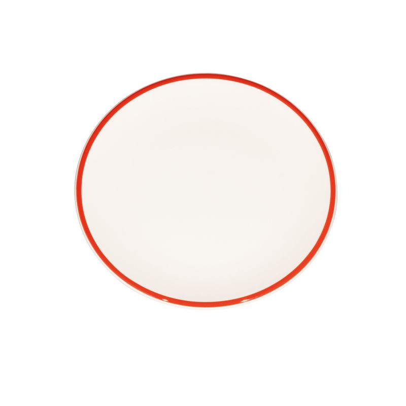 Piatto Lido Rim Rosso 21 cm - Zafferano