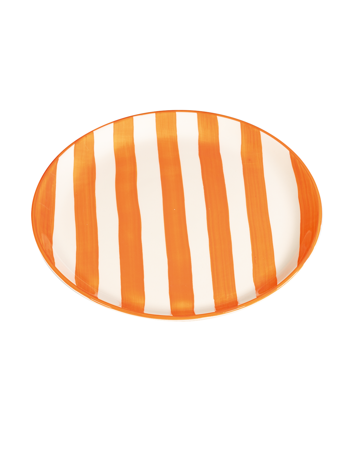 Piatto piano Lido Righe Arancione 28 cm - Zafferano