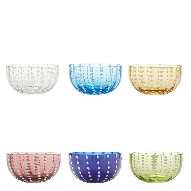 Set 6 pezzi Ciotola Perle Assortiti - Zafferano