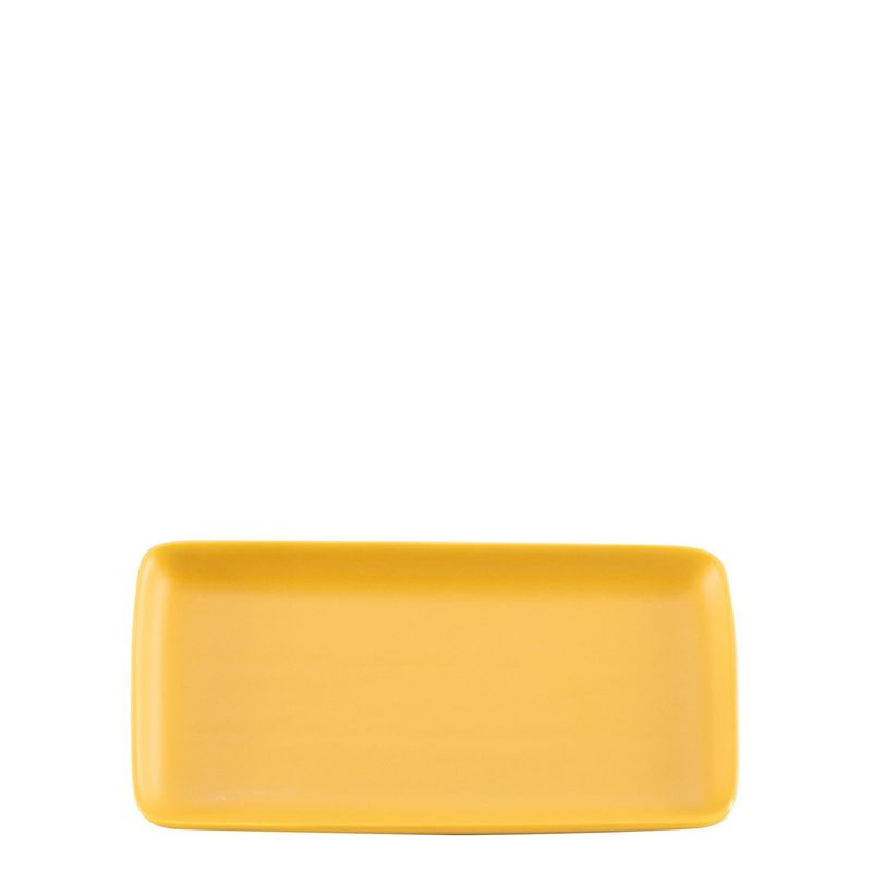 Piatto rettangolare 12,5 x 23 cm Levante Ocra - Zafferano