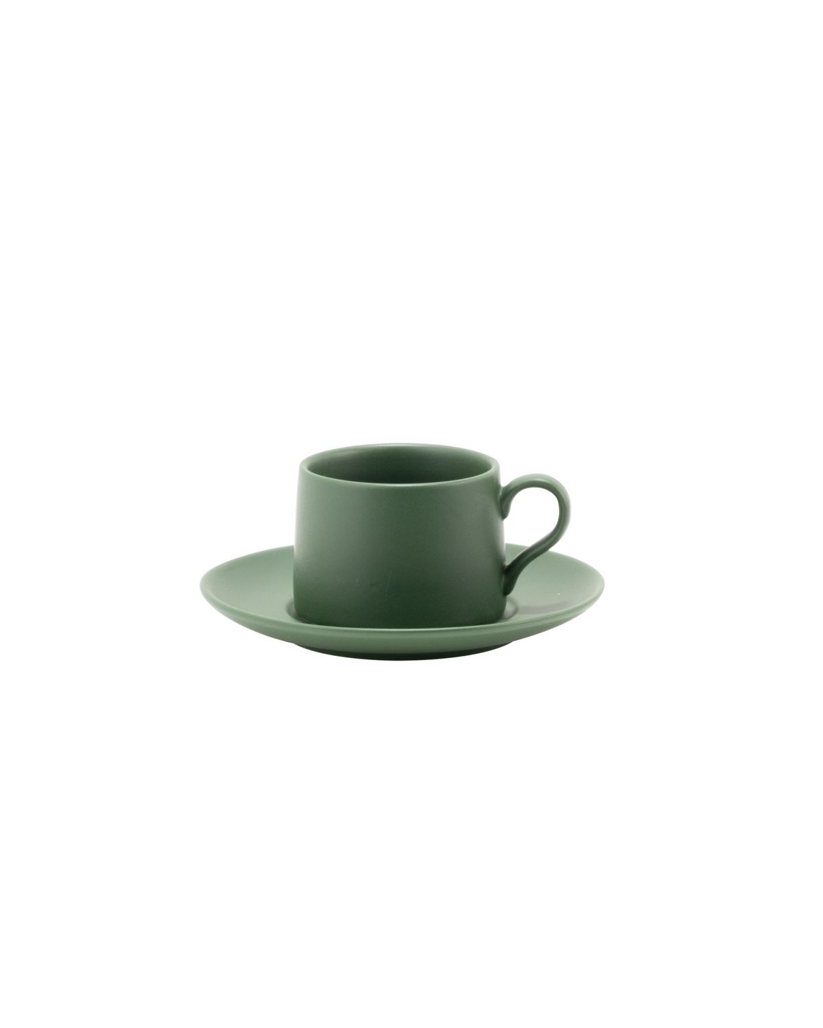 Tazzina e piattino 8 cl Levante Verde Oliva - Zafferano