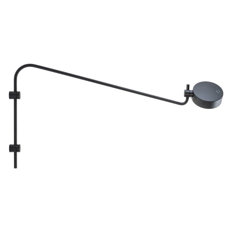 Lampada da parete con braccio 40,5 x 12,5 cm Super O Nero - Zafferano