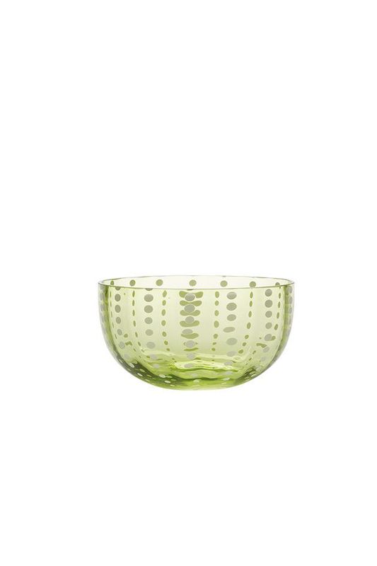 Ciotola 38 cl Perle Verde Mela - Zafferano