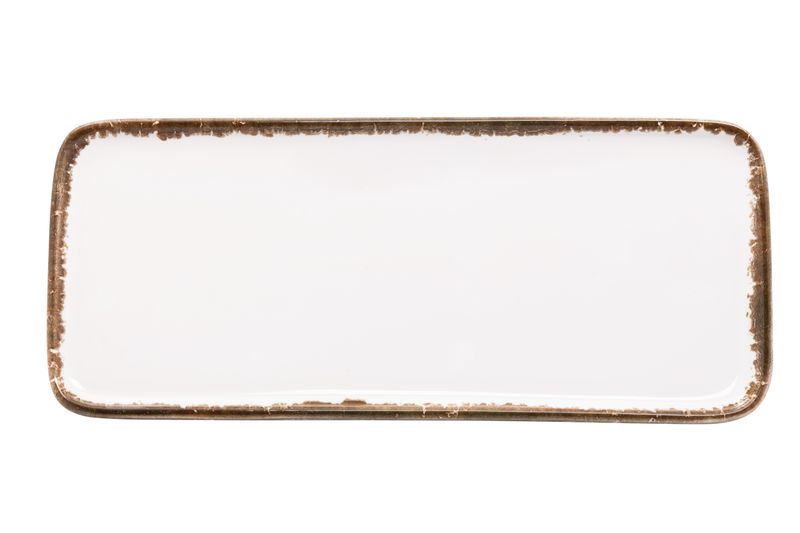Piatto rettangolare Petit Marrone 11,5 x 26,5 cm - Zafferano