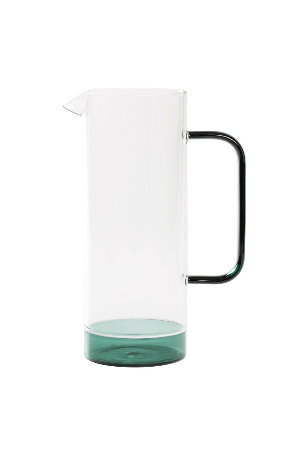 Caraffa 120 cl Filo Bianco Trasparente/Verde Lago - Zafferano