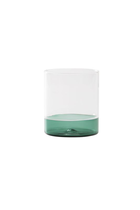 Tumbler 44 cl Filo Bianco Trasparente/Verde Lago - Zafferano