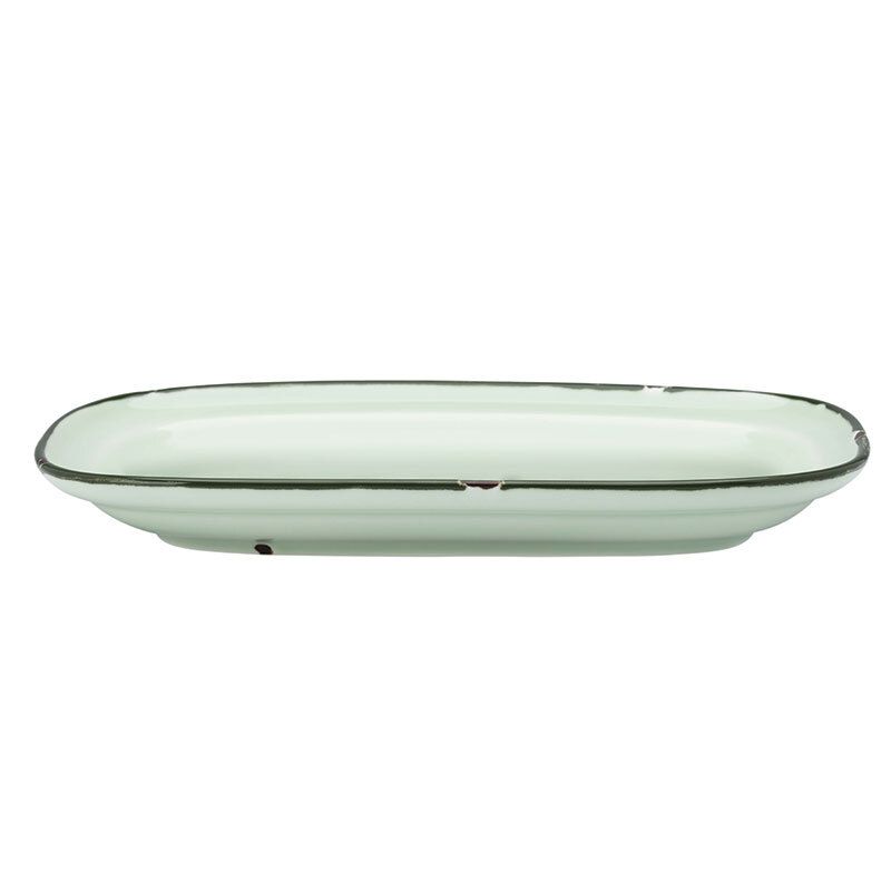 Piatto rettangolare 27 cm Verde Tin Tin - Yegam