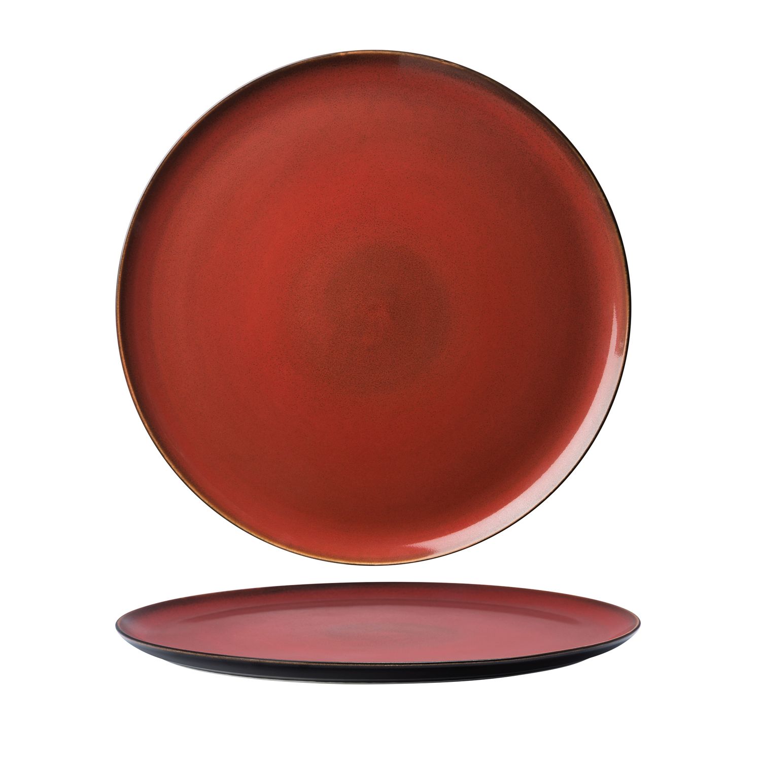 Piatto pizza 32 cm Rustic Red - Yegam