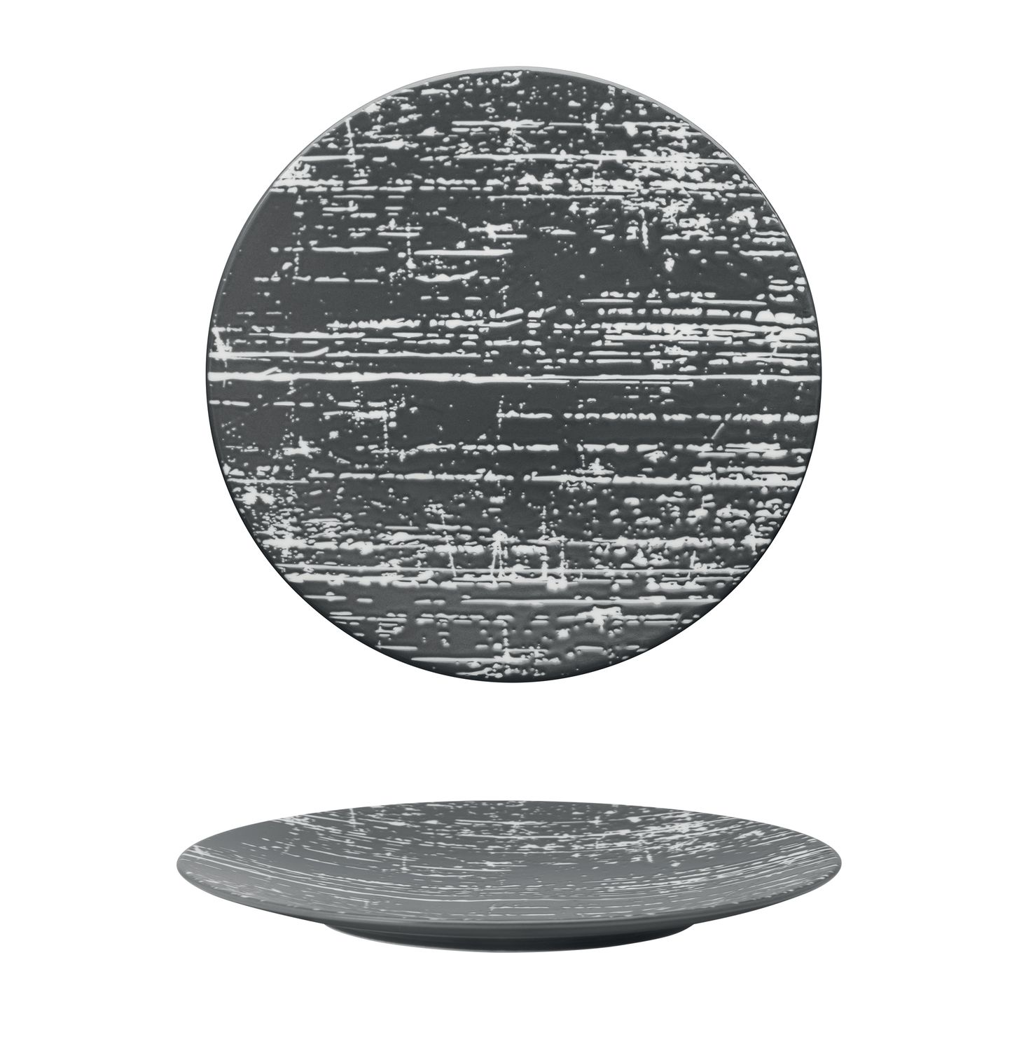 Piatto piano 28 cm Grigio Drizzle - Yegam
