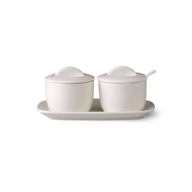 Porta marmellata con coperchio China White - Yegam