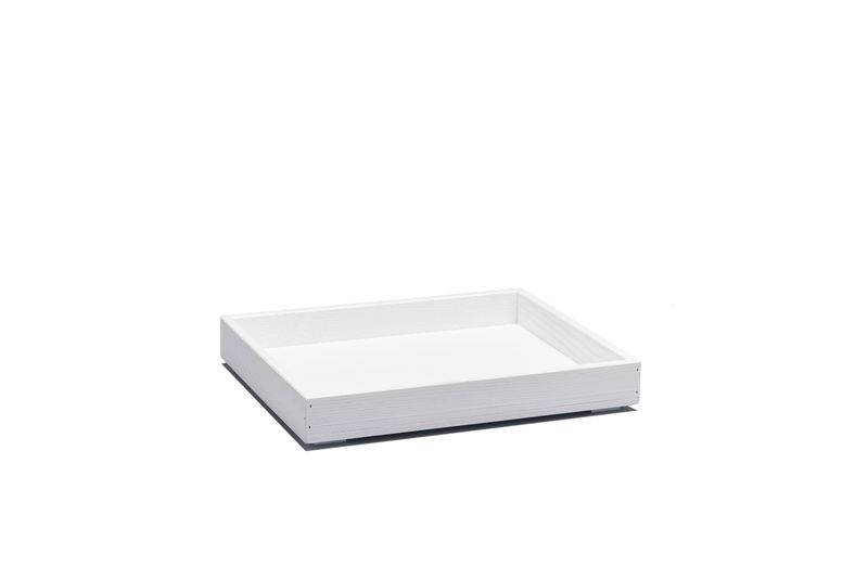 Cassetta in frassino bianco GN 1/2 h 4 cm T-Collection - Yegam