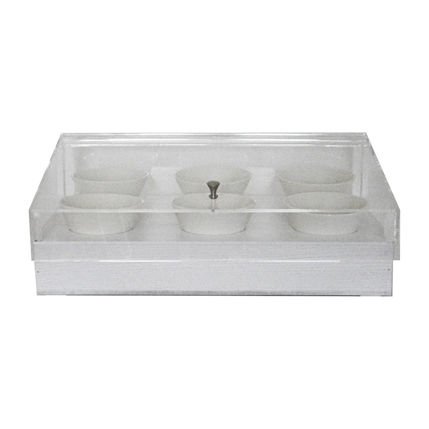 Espositore per frutta secca con 6 ciotole bianco GN 1/1 T-Collection - Yegam