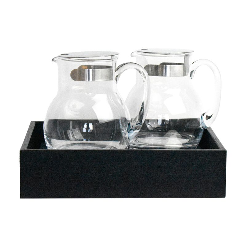 Espositore refrigerato con 2 caraffe nero GN 1/2 T-Collection - Yegam