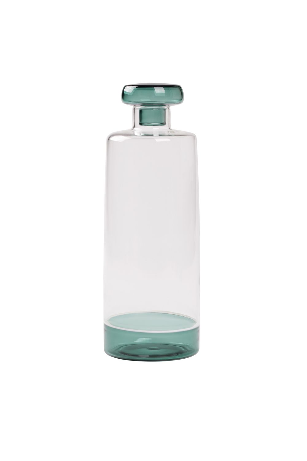 Bottiglia 100 cl Filo Bianco Trasparente/Verde Lago - Zafferano