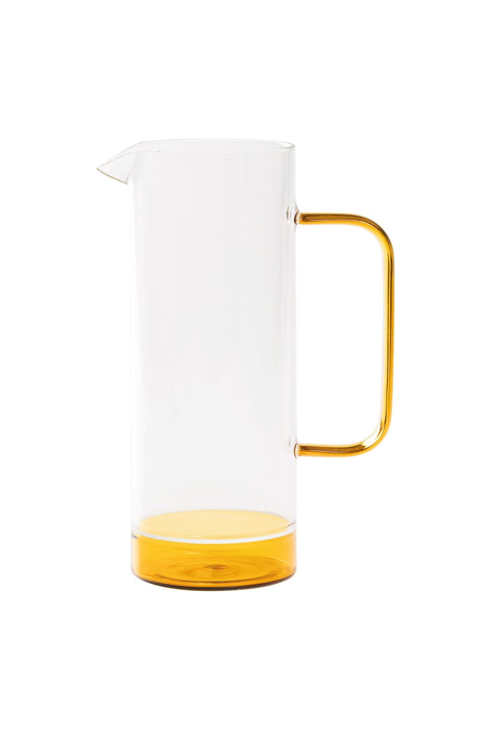 Caraffa 120 cl Filo Bianco Trasparente/Giallo Oro - Zafferano