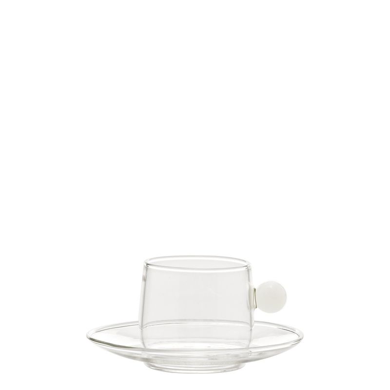 Tazzina con piattino 12 cl Bilia Bianco - Zafferano