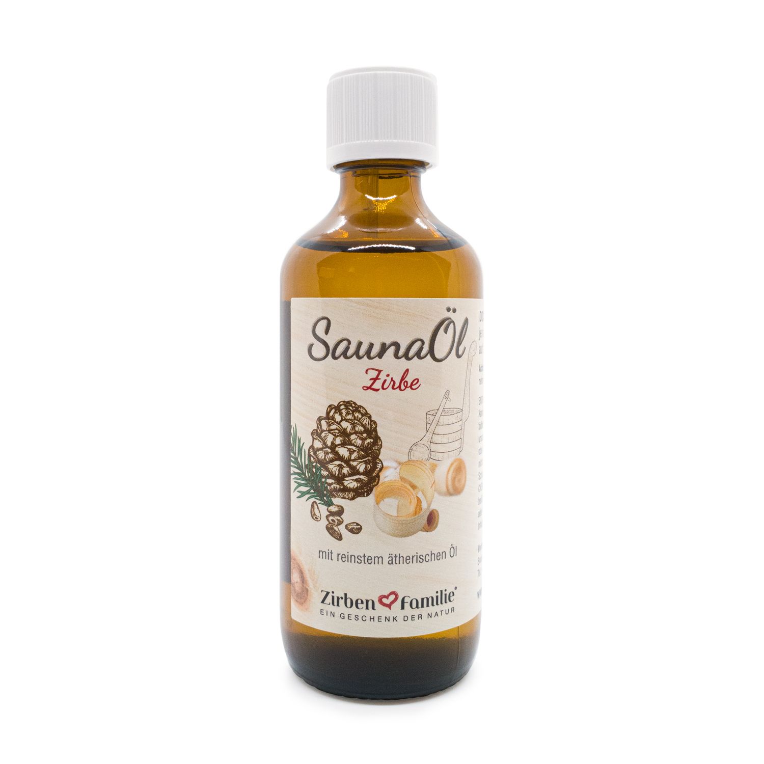 Olio per sauna 100ml - Pino di cirmolo - Zirbenfamilie
