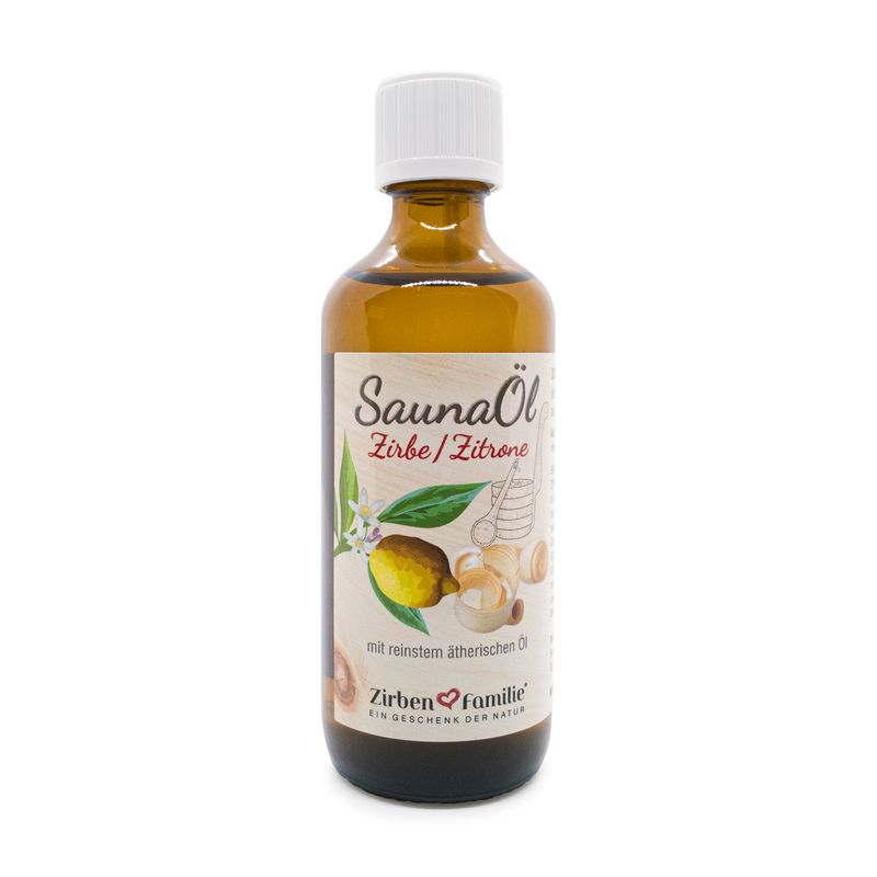 Olio per sauna 100ml - Pino di cirmolo e limone - Zirbenfamilie