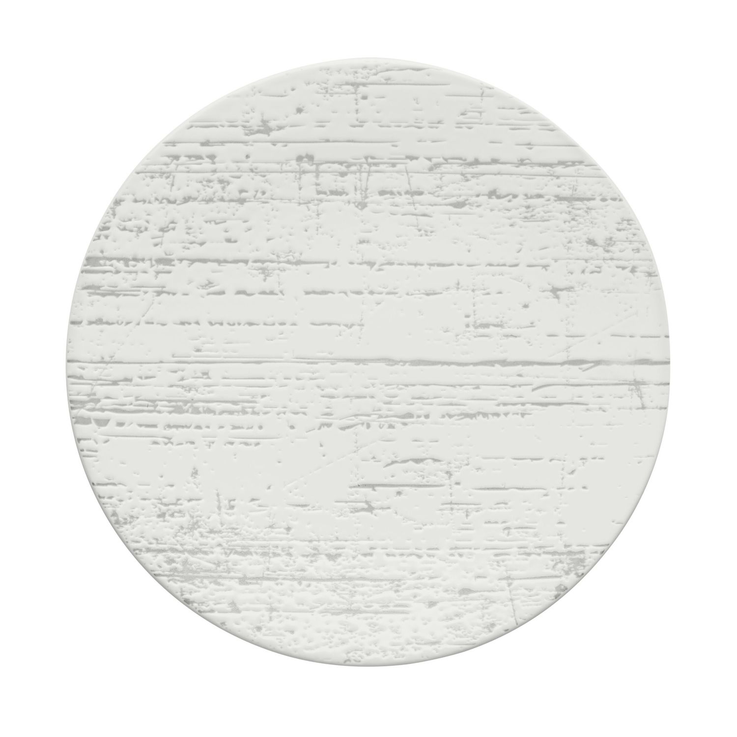 Piatto piano 21 cm Bianco Drizzle - Yegam