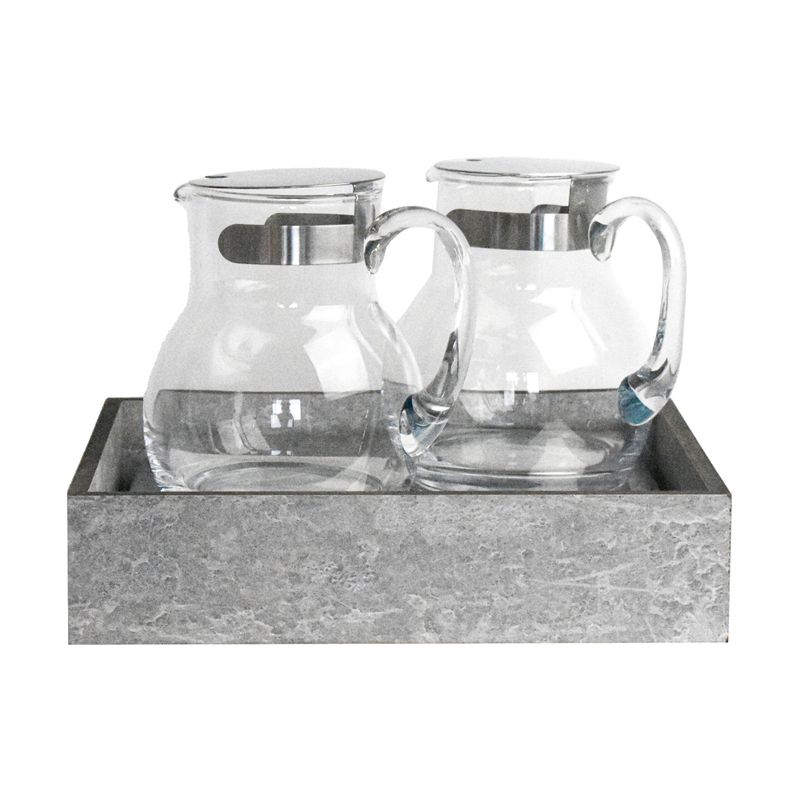 Espositore refrigerato con 2 caraffe in cemento GN 1/2 T-Collection - Yegam