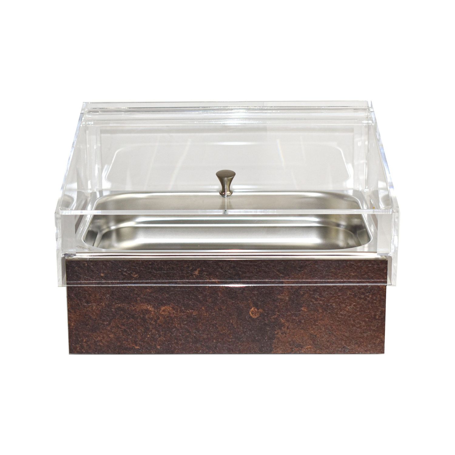 Espositore Refrigerato con Vascha GN 1/2 ruggine T-Collection - Yegam
