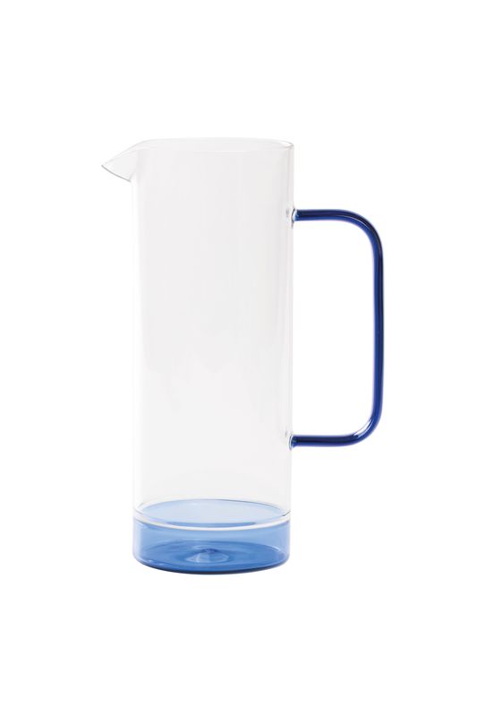 Caraffa 120 cl Filo Bianco Trasparente/Bluino - Zafferano