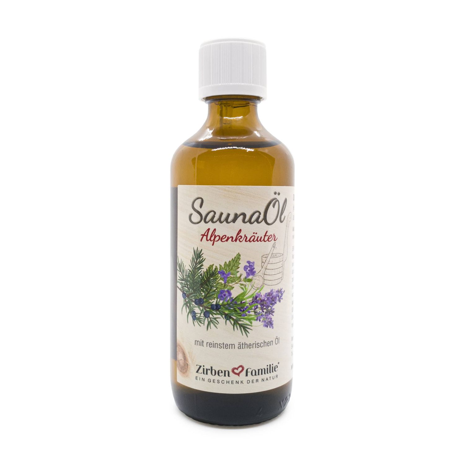 Olio per sauna 100ml - Erbe alpine - Zirbenfamilie