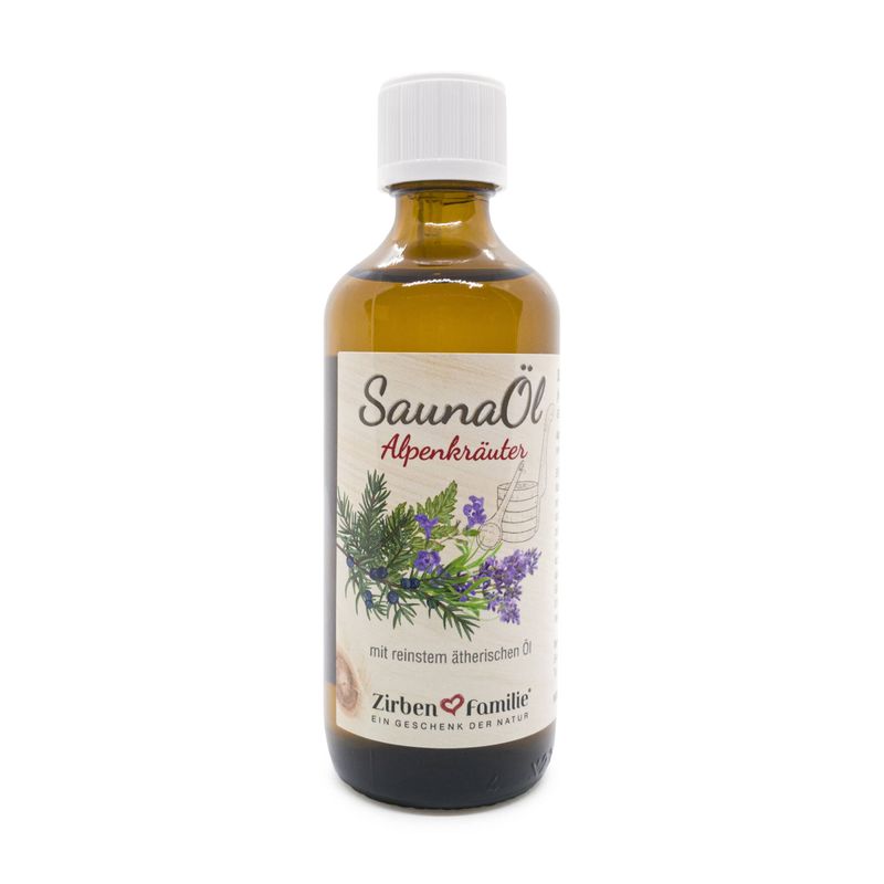 Olio per sauna 100ml - Erbe alpine - Zirbenfamilie