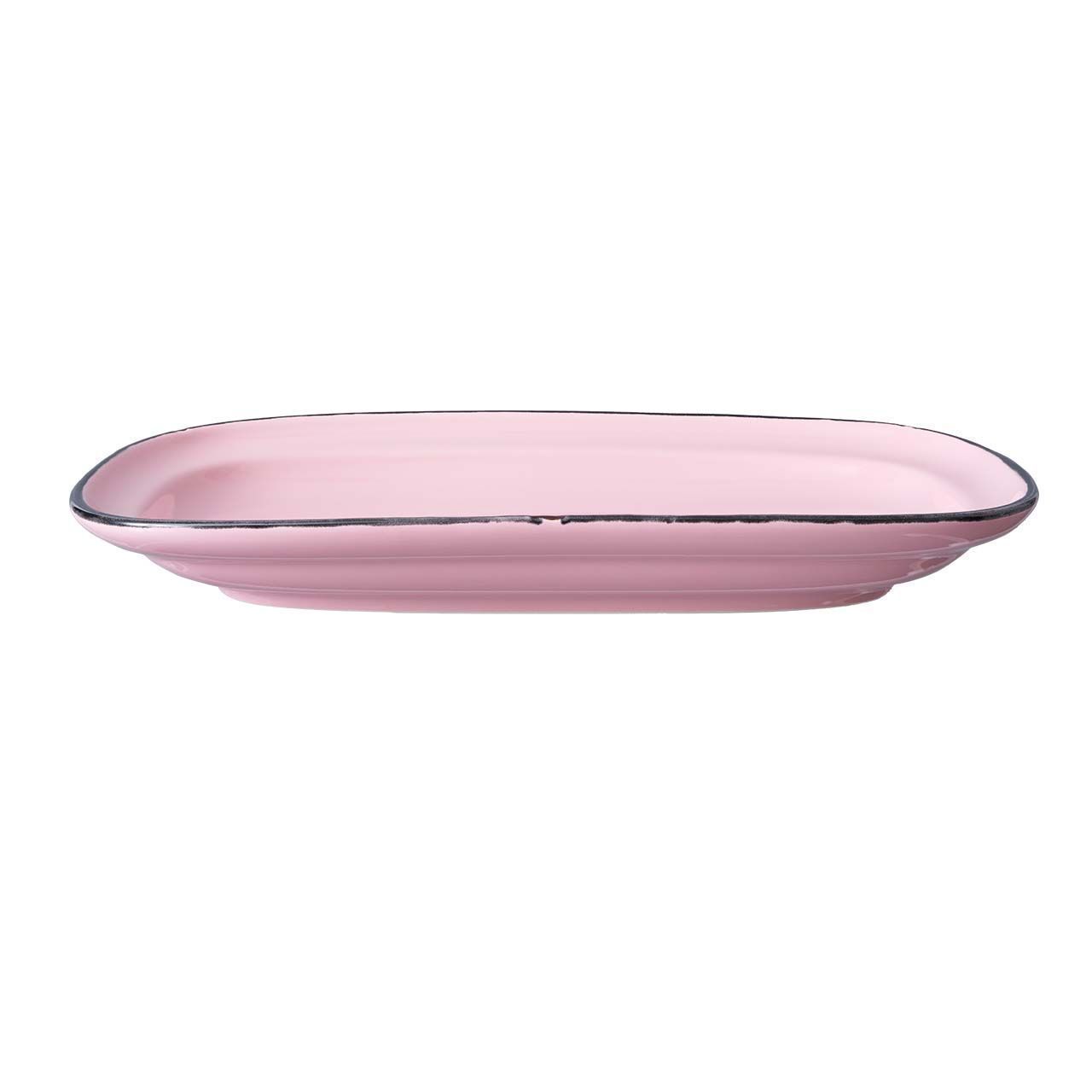 Piatto rettangolare 27 cm Rosa Tin Tin - Yegam