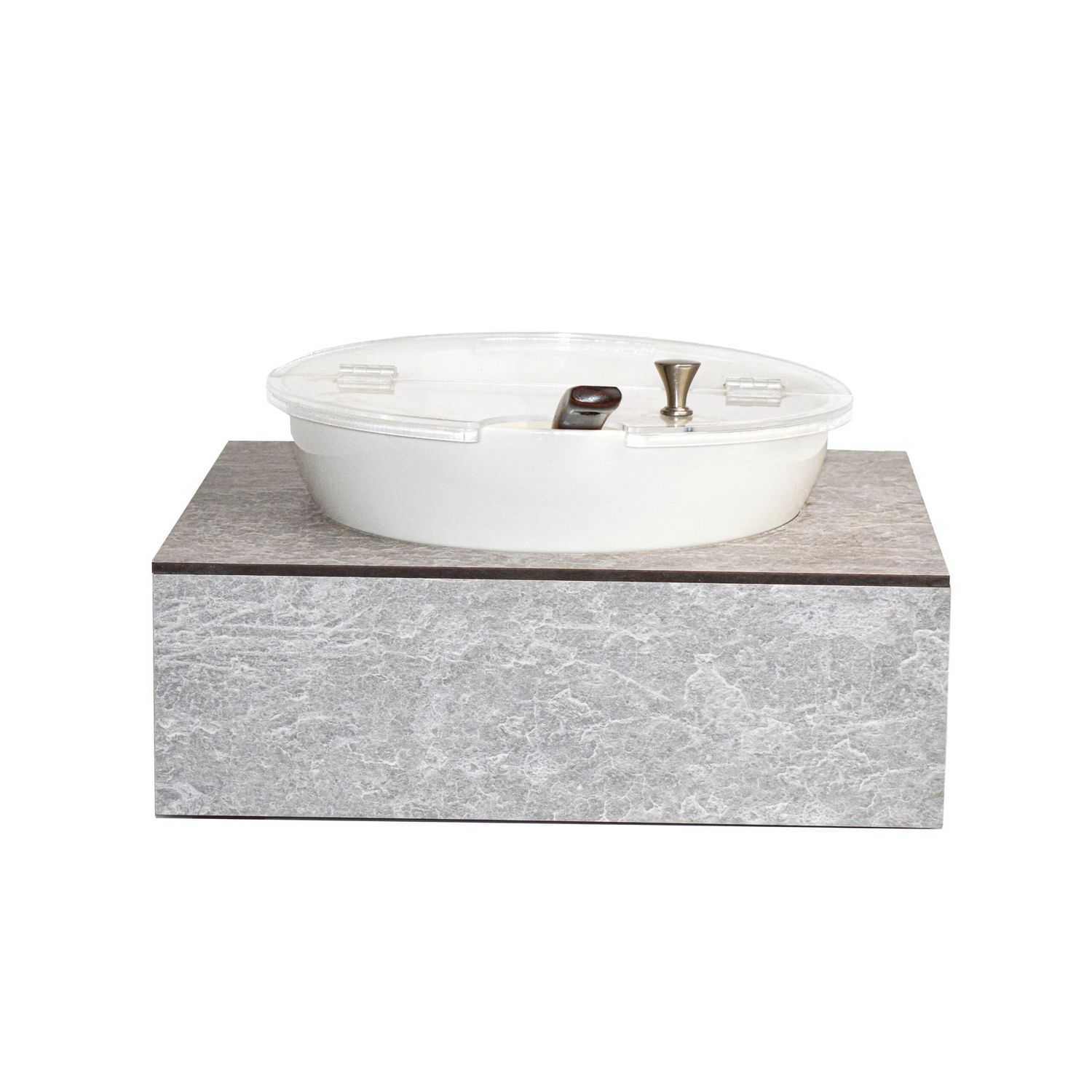 Espositore refrigerato con cucchiaio in cemento GN 1/2 T-Collection - Yegam