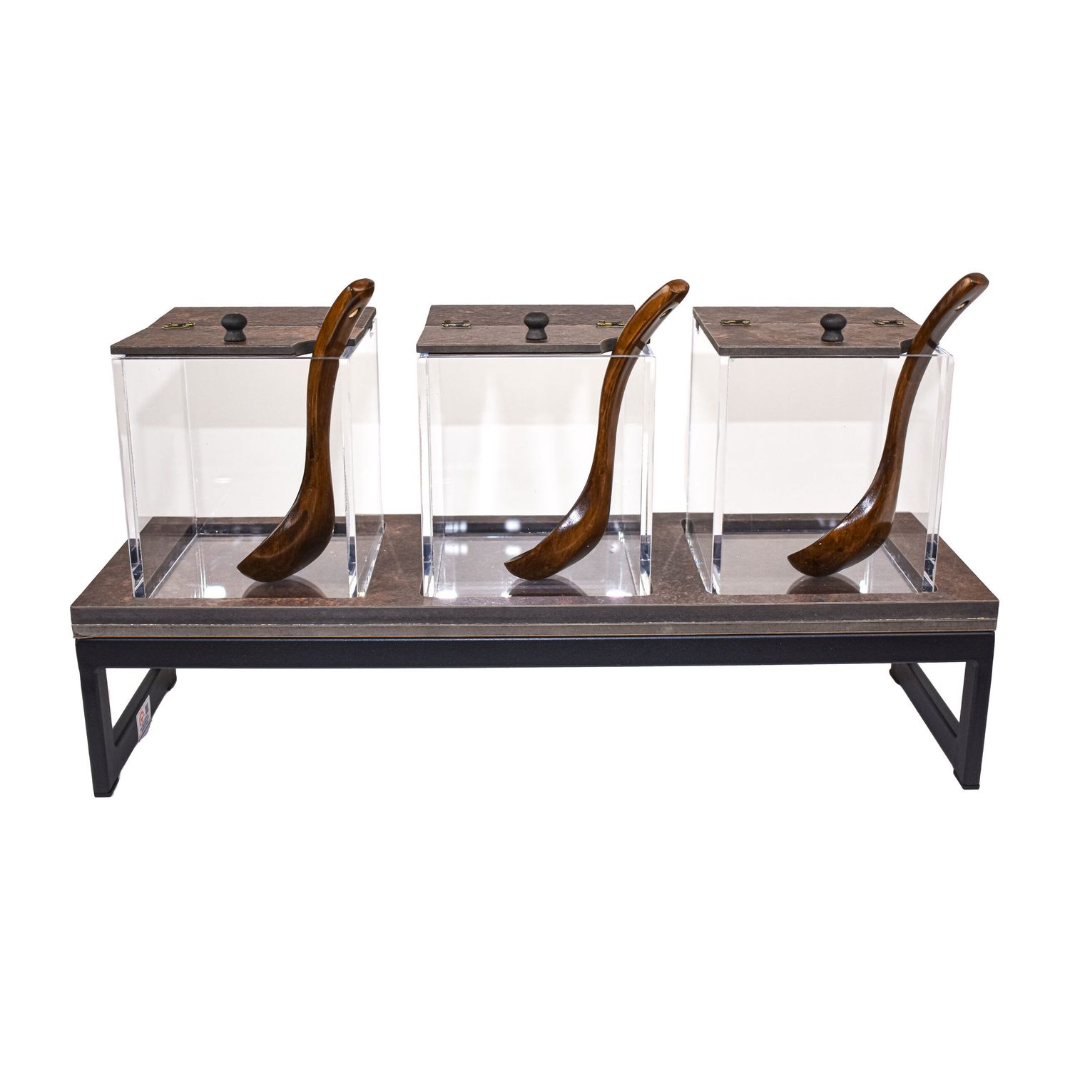 Dispenser cereali in ruggine con alzata T-Collection - Yegam