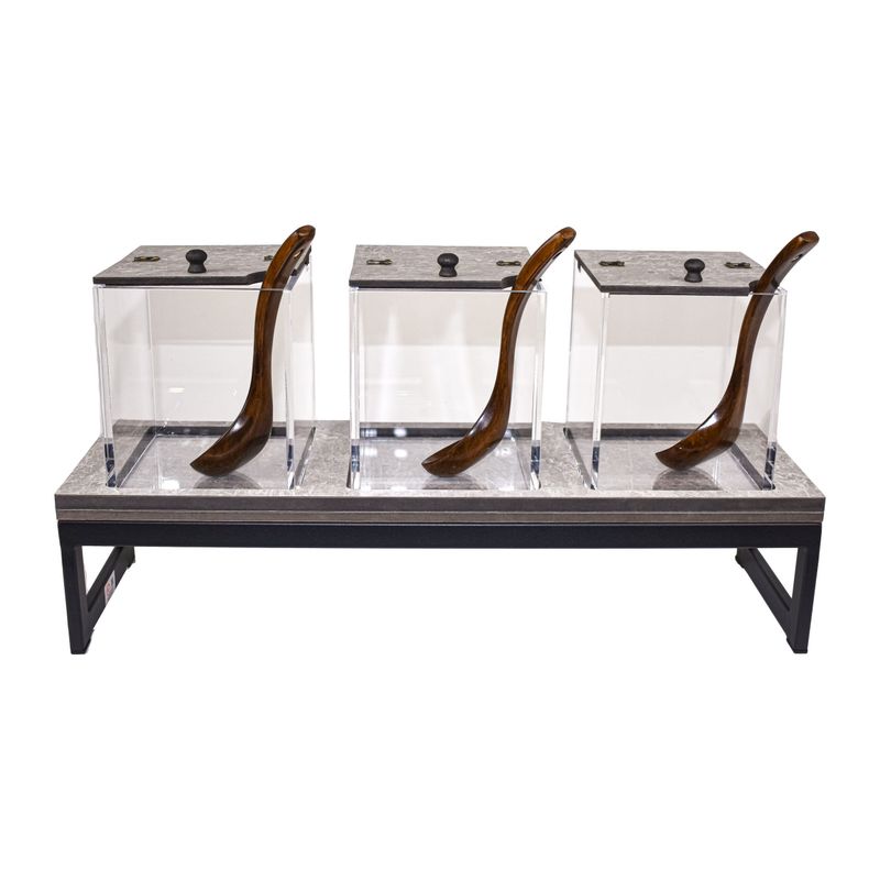 Dispenser cereali in cemento con alzata T-Collection - Yegam