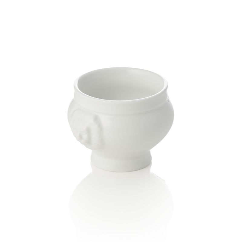 Zuppiera con Testa di Leone 120 ml Italia White - Tirolix