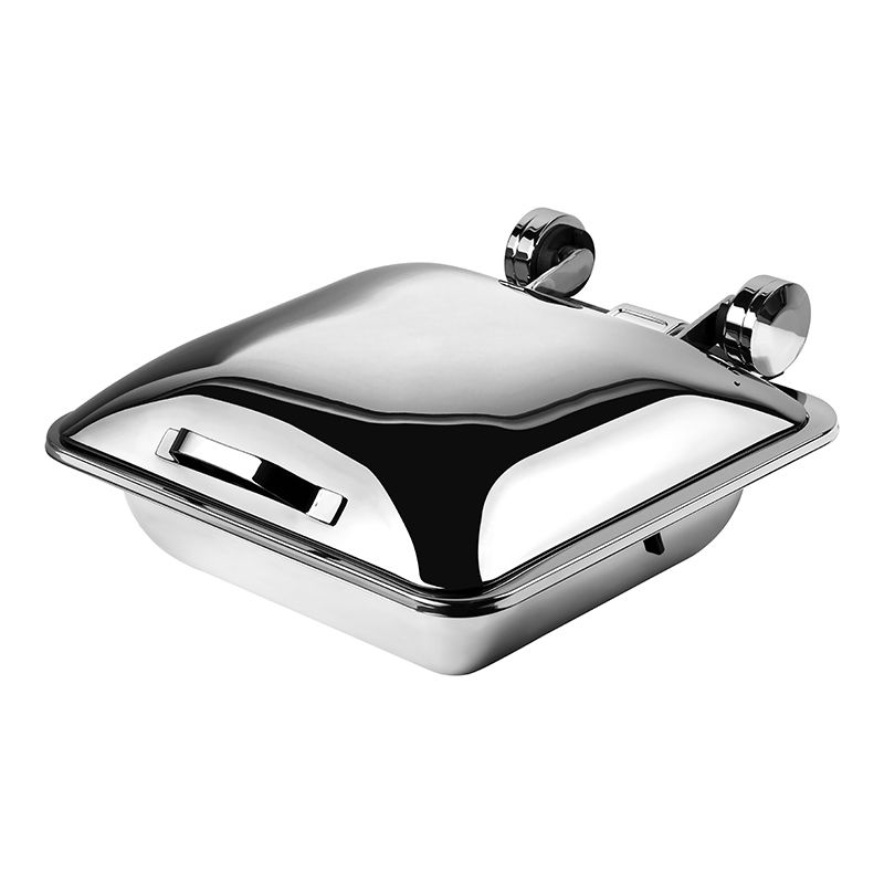 Scaldavivande quadrato coperchio inox 41 x 44 cm Smart W - Yegam