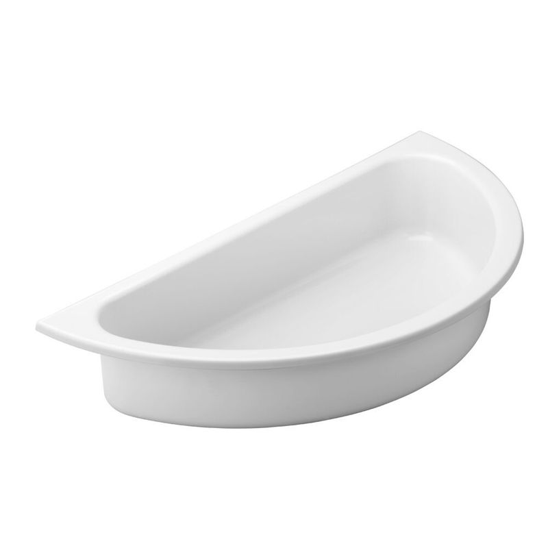 Inserto in acciaio rivestito in ceramica 2,7 l Round half - Yegam